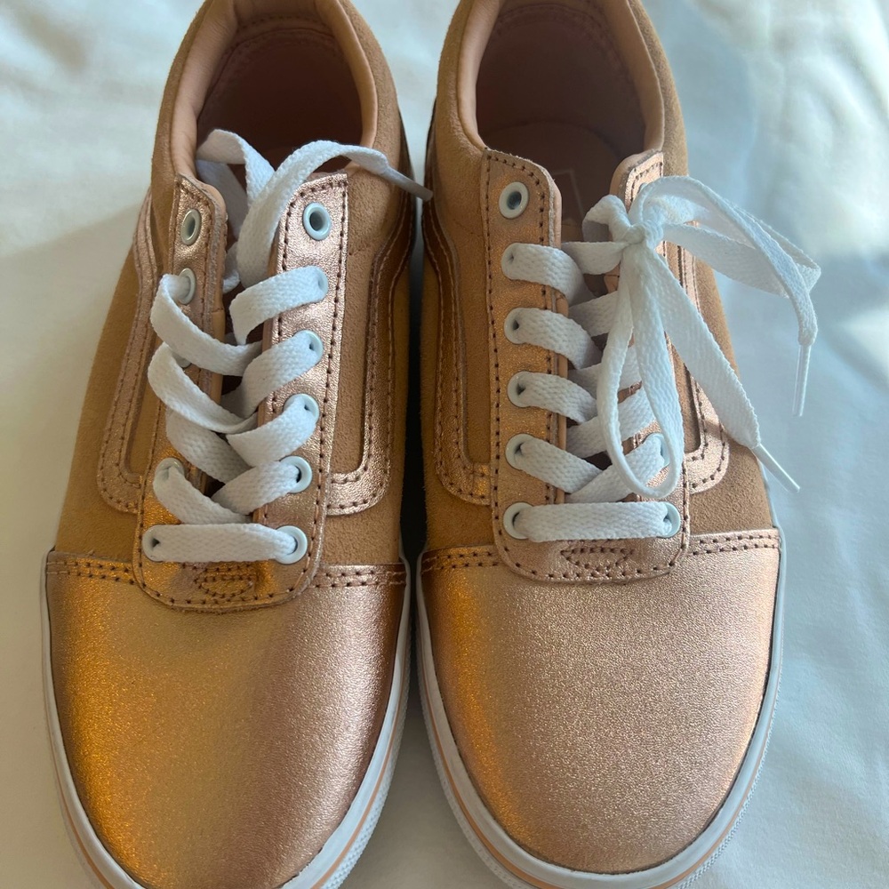 Vans Rose Gold color girl shoes